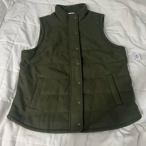 Croft & Barrow Olive Green Vest